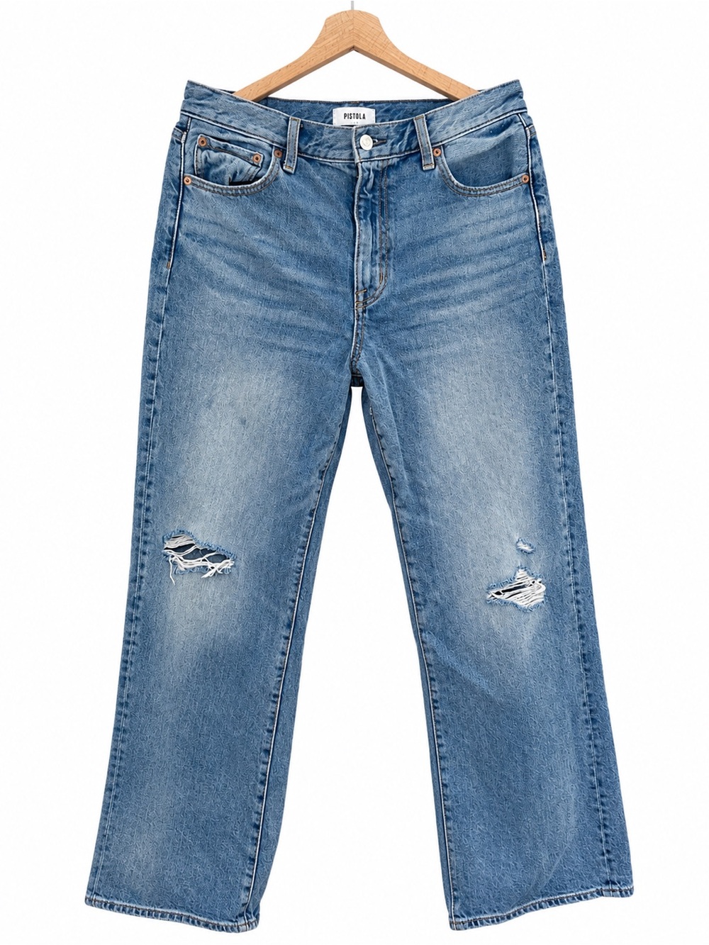 Pistola Distressed Denim Jeans